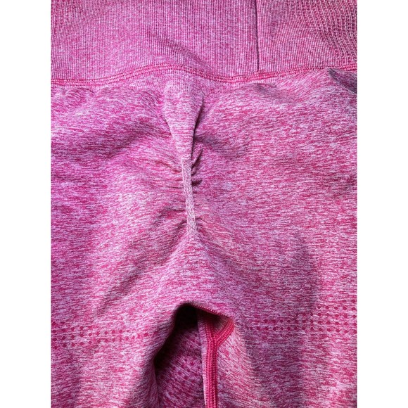 Gymshark High Rise Vital Boost Scrunched Butt Legging in Dark Sunset Pink Size S - Picture 6 of 8